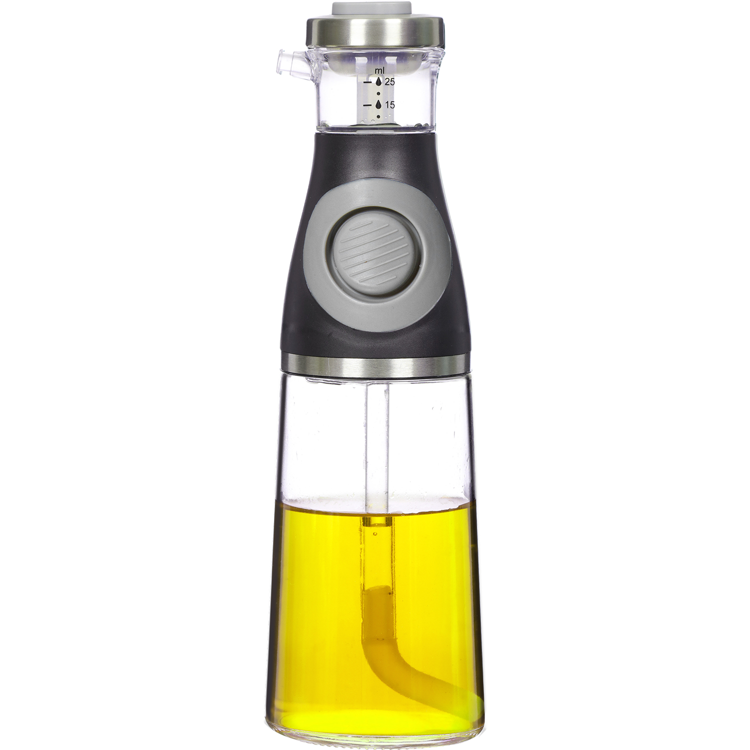ACEITERA CRISTAL 500ML C/BOTÓN