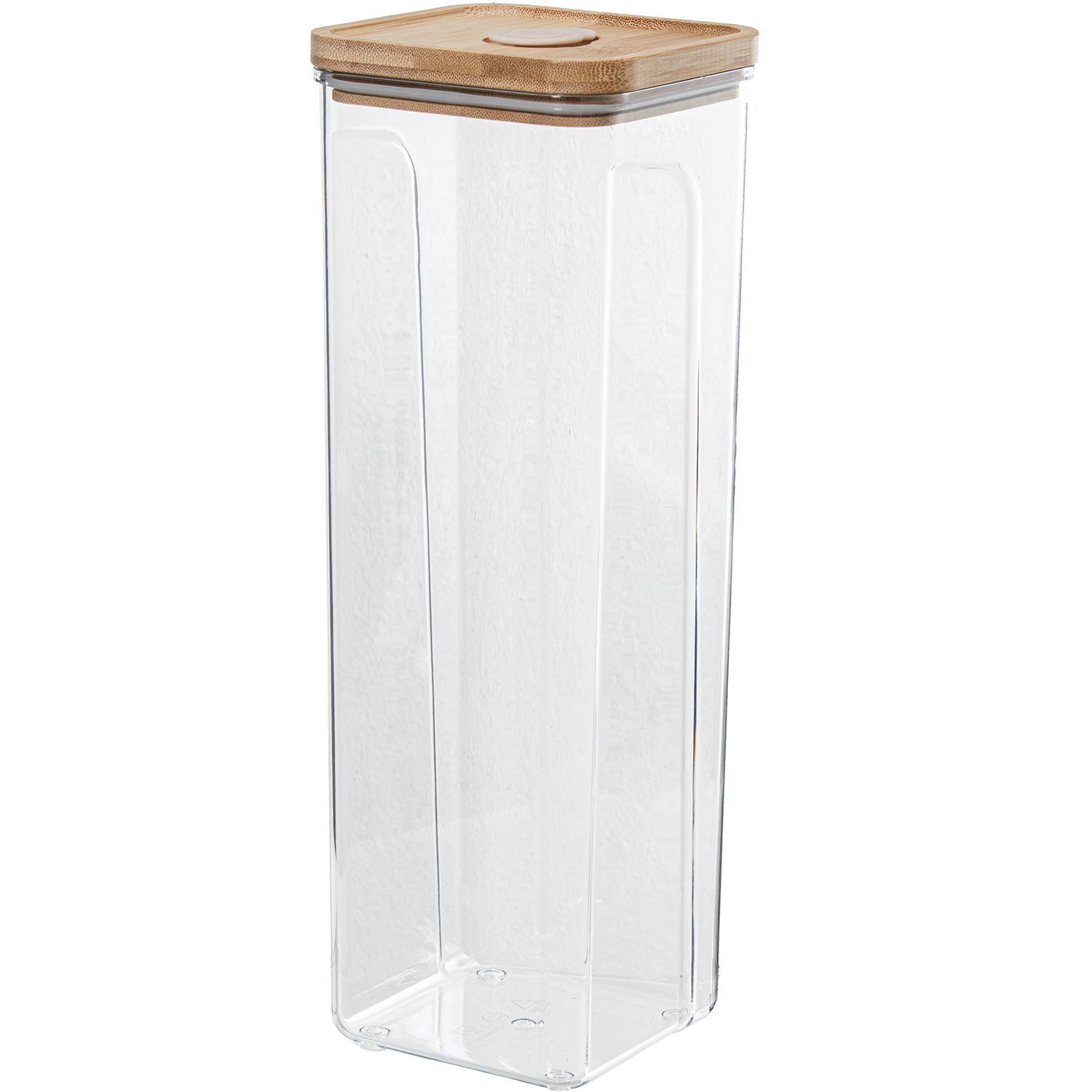 BOTE COCINA ACRÍLICO 2300ML C/P BLANCO C/CUCHARA