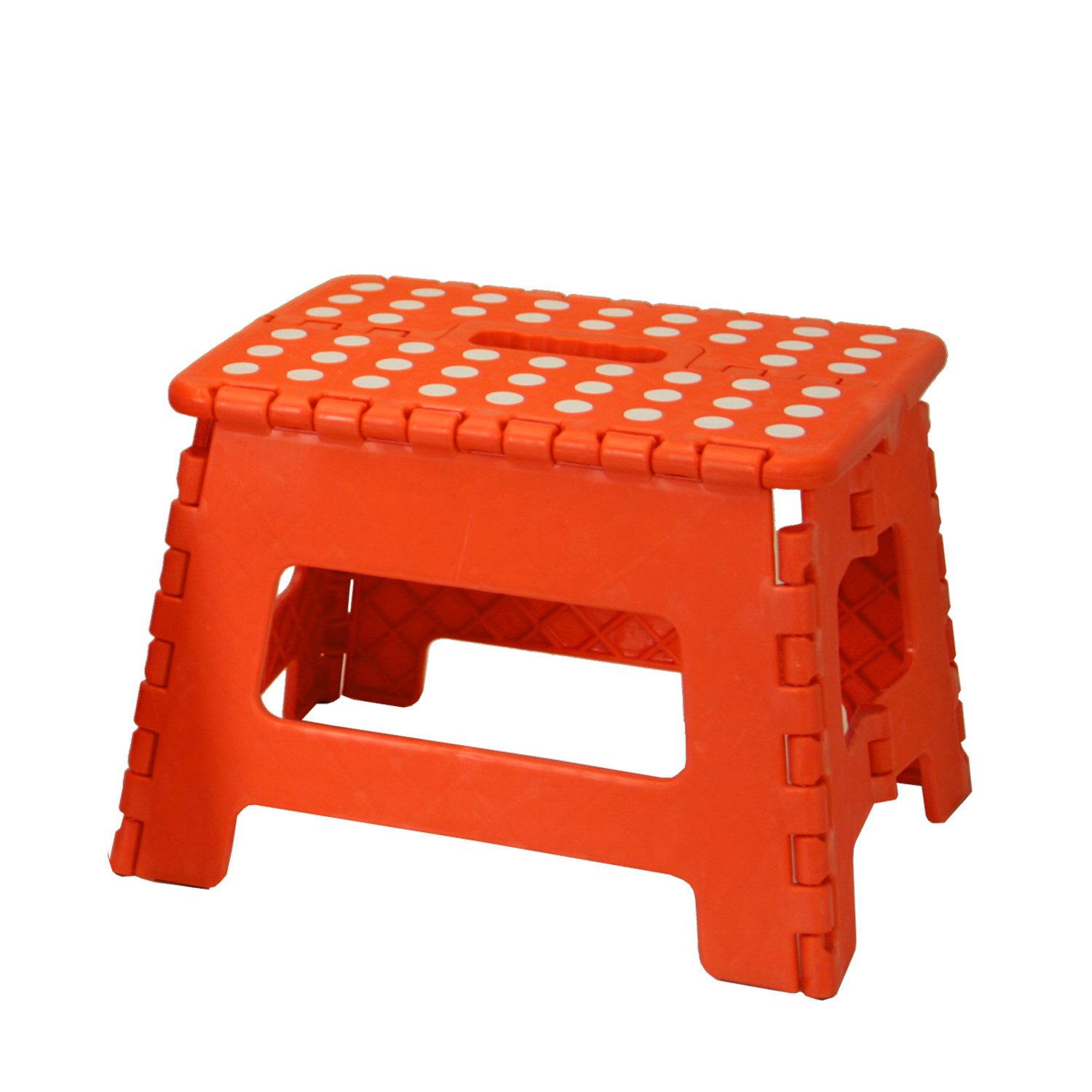 TABURETE PLEGABLE PP NARANJA8X16 CM