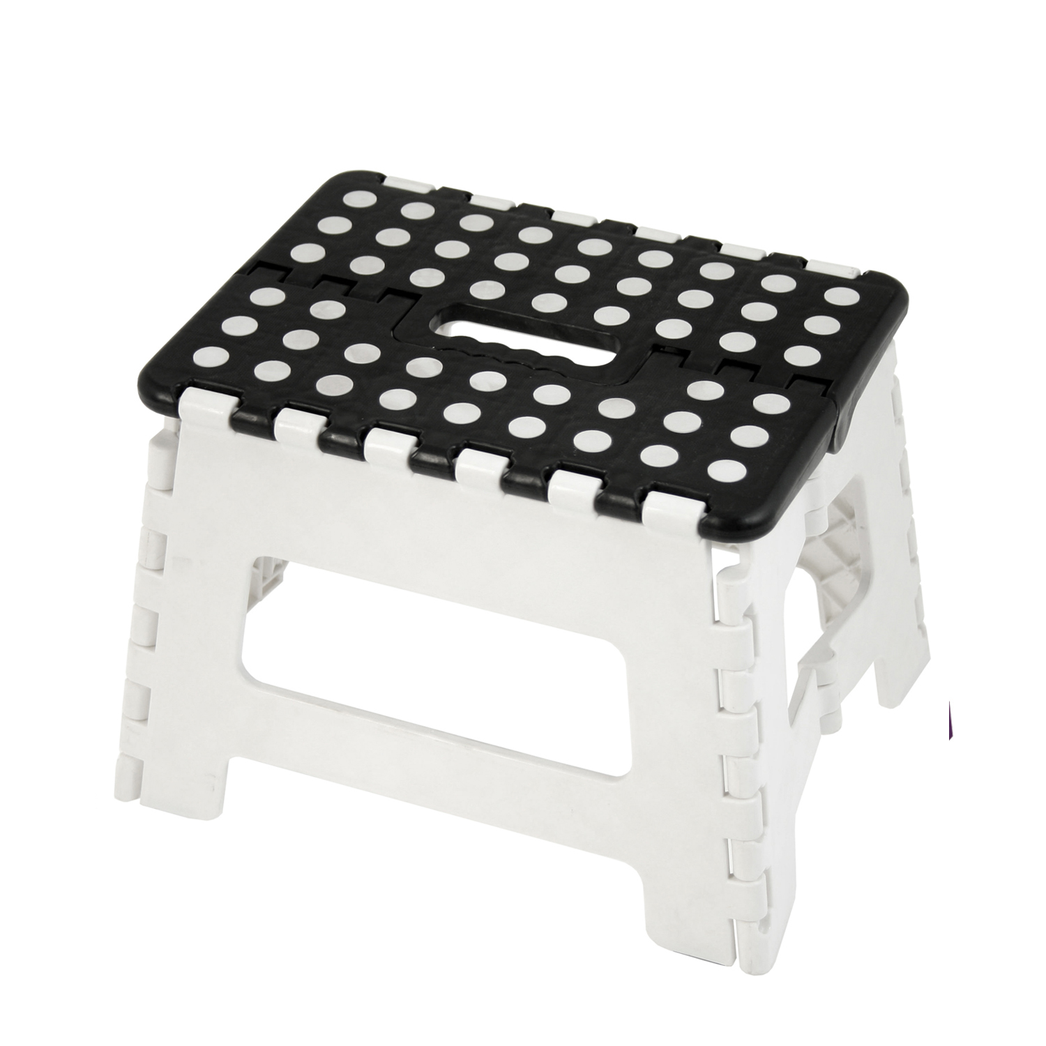 TABURETE PLEGABLE PP BLANCO/NE