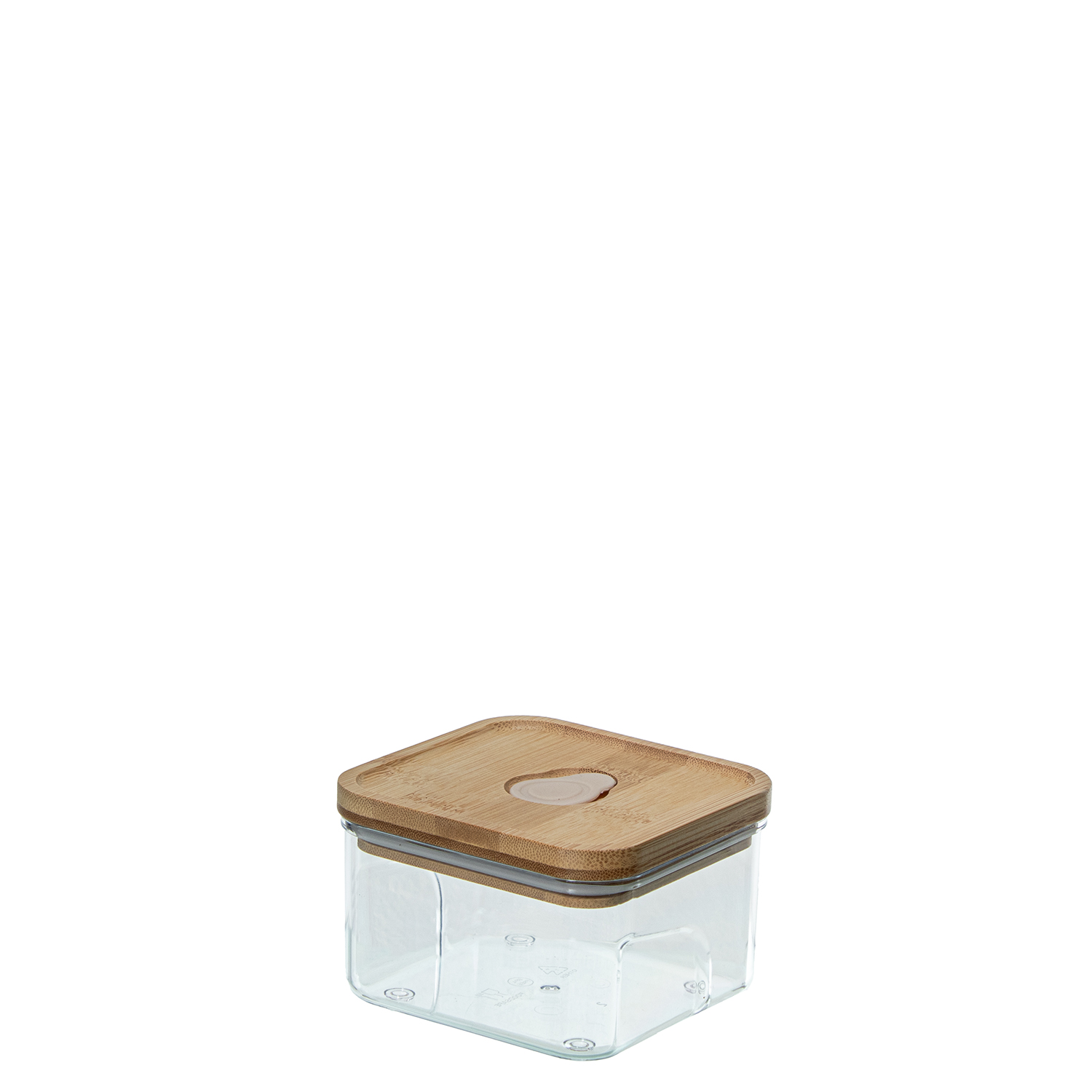 BOTE COCINA ACRÍLICO 270ML C/TTAPA BAMBÚ