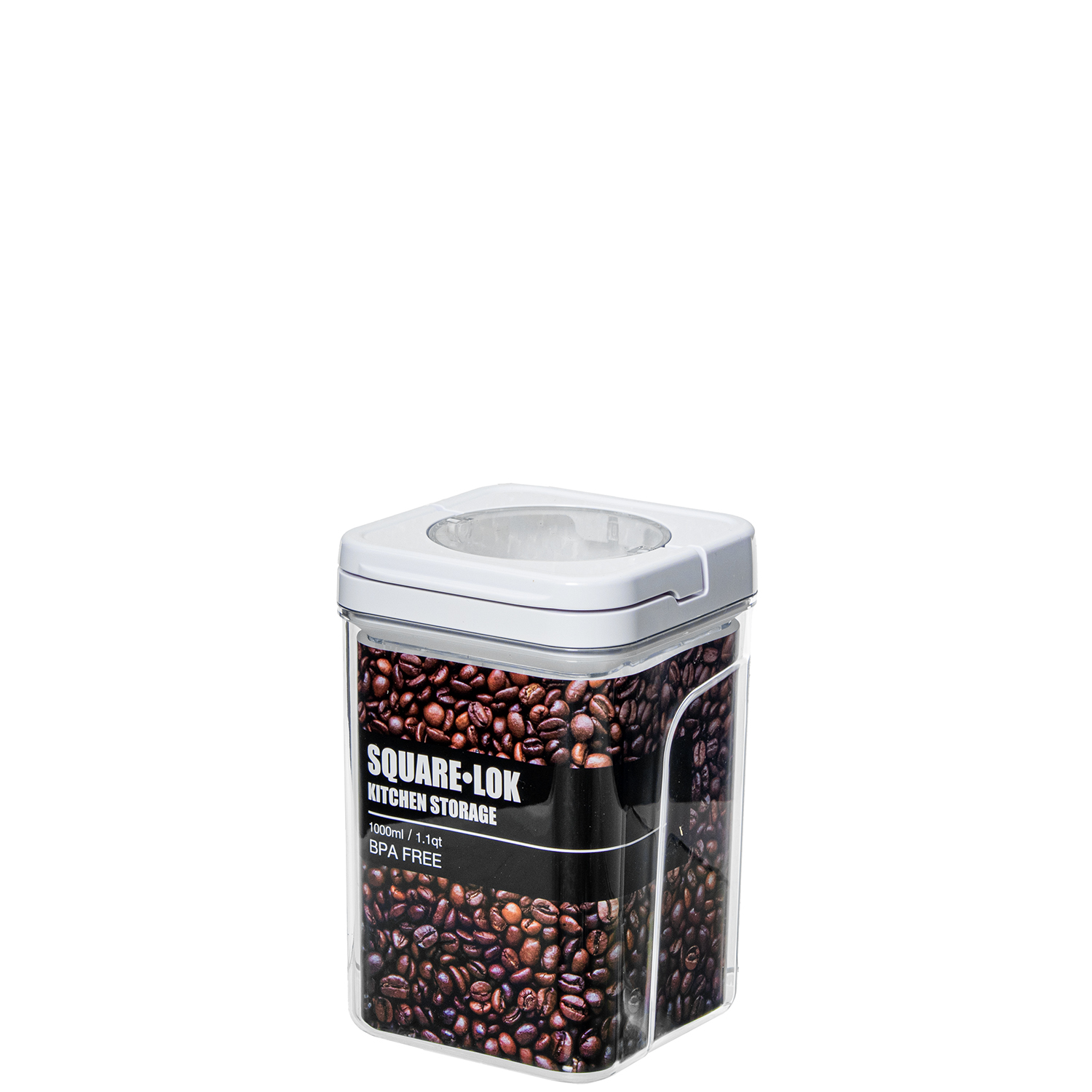 BOTE COCINA ACRÍLICO 1000ML TAA BLANCA CIERRE HERMÉTICO