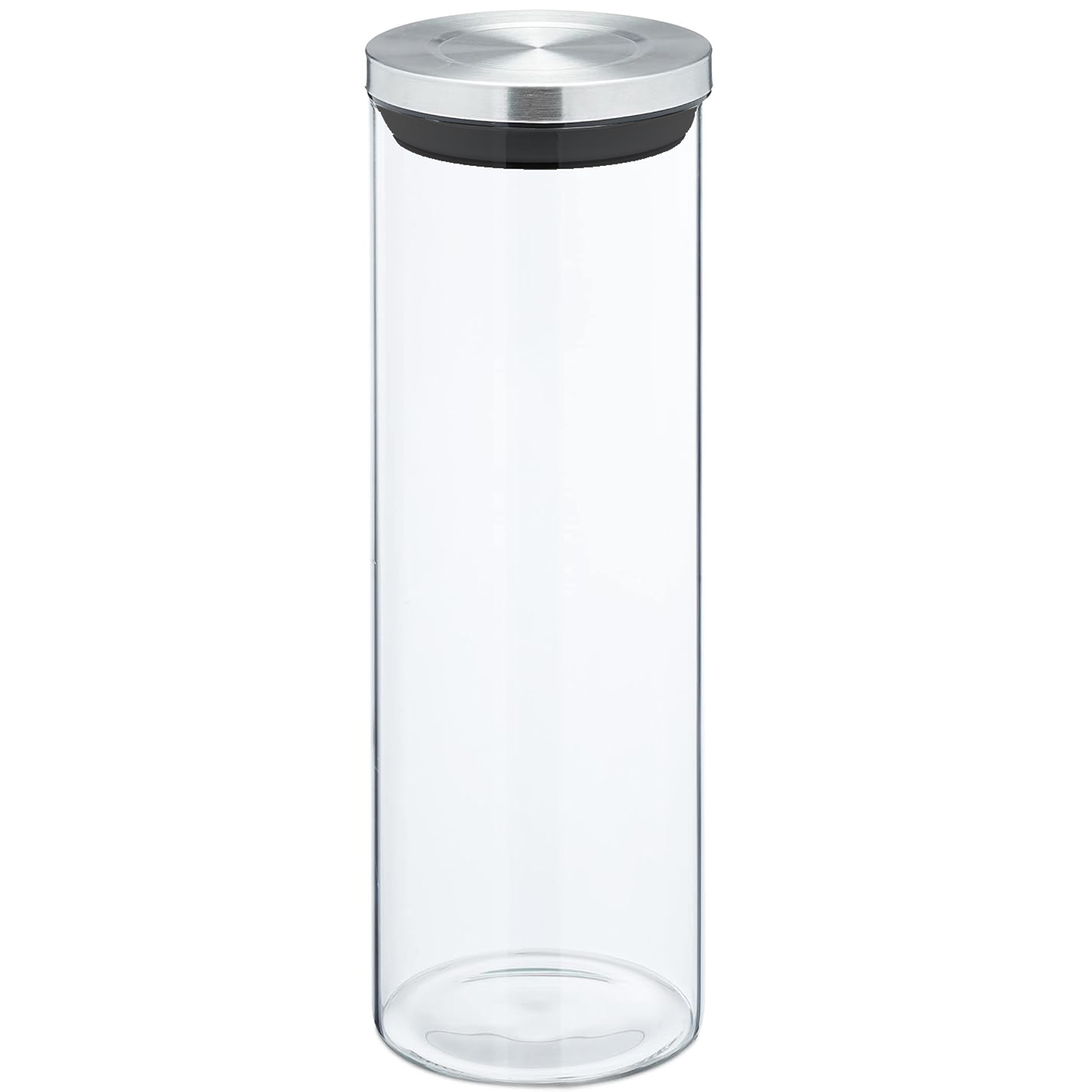 BOTE COCINA CRISTAL 1650ML TAPATO ACERO