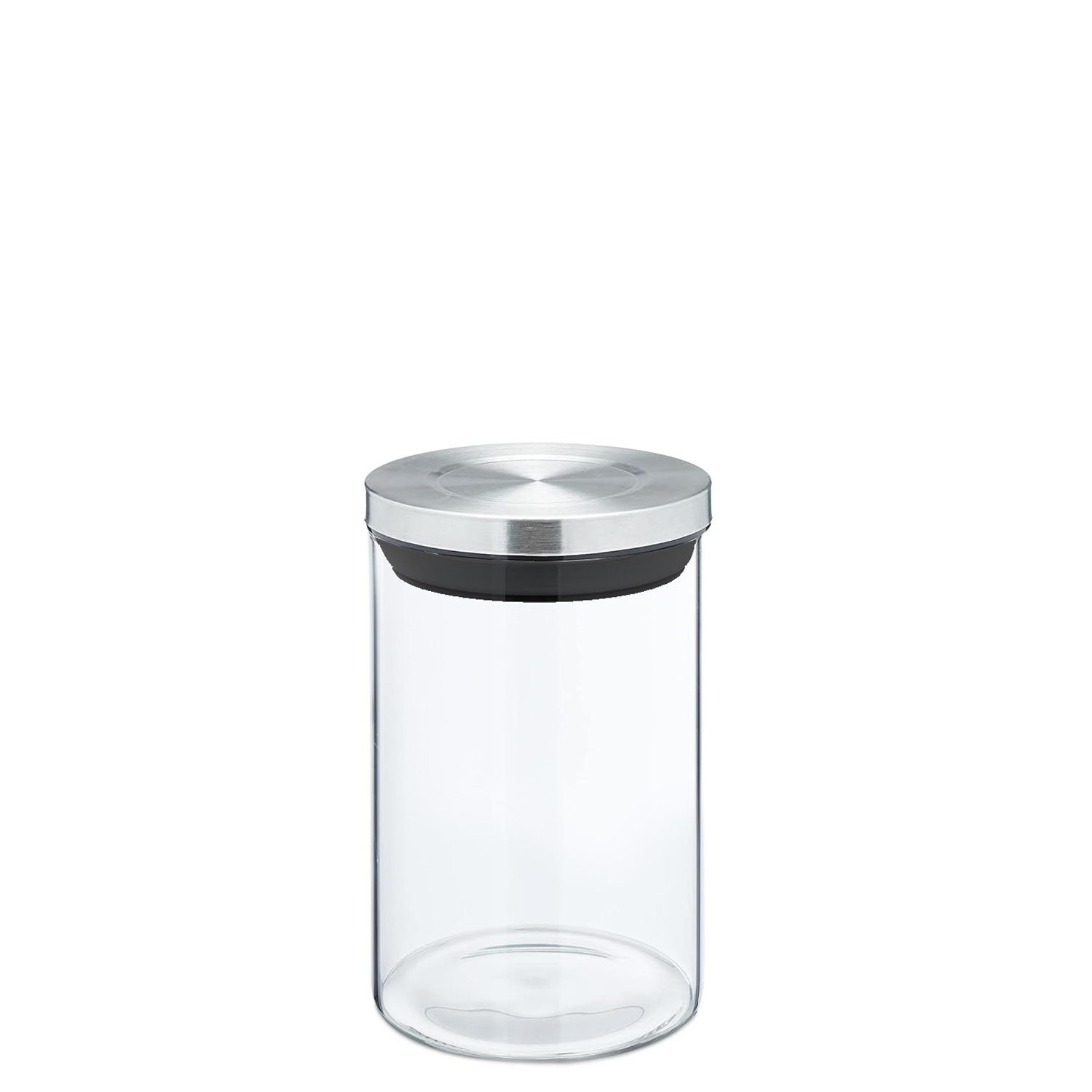 BOTE COCINA CRISTAL 700ML TAPAA ACERO INOX.