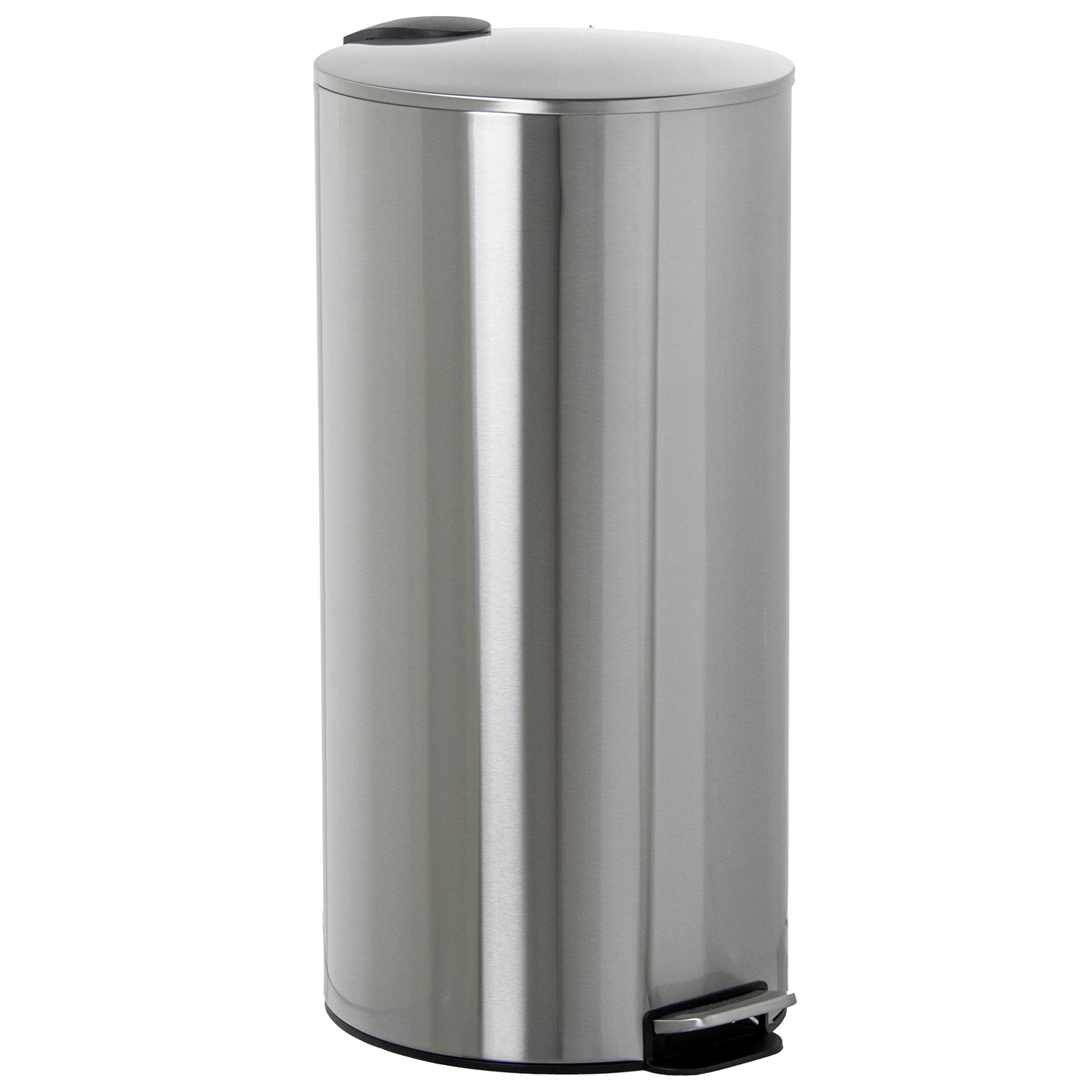 PAPELERA ACERO INOXIDABLE 27L.C/PEDAL ACERO MATE