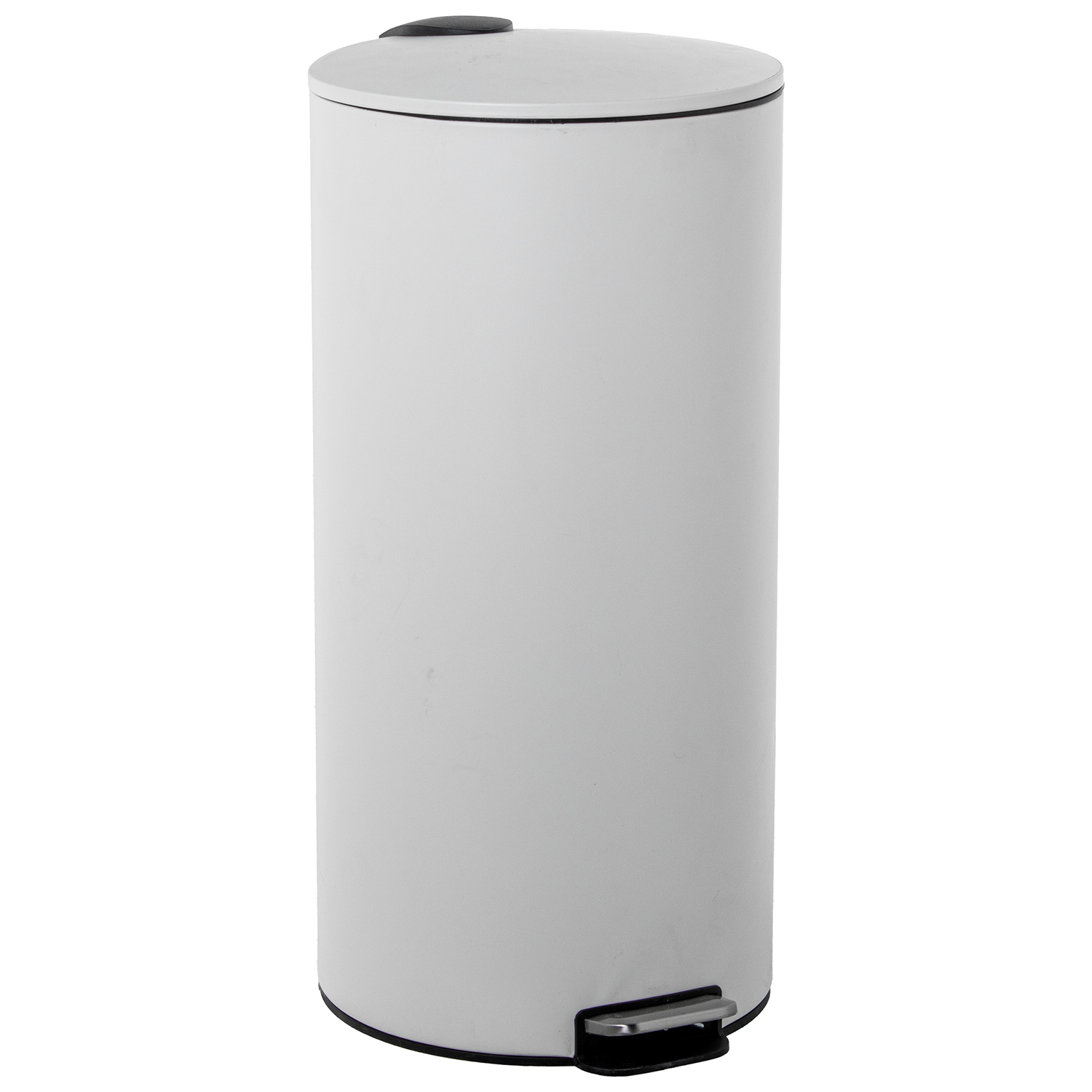 PAPELERA ACERO INOXIDABLE 27L.C/PEDAL BLANCA