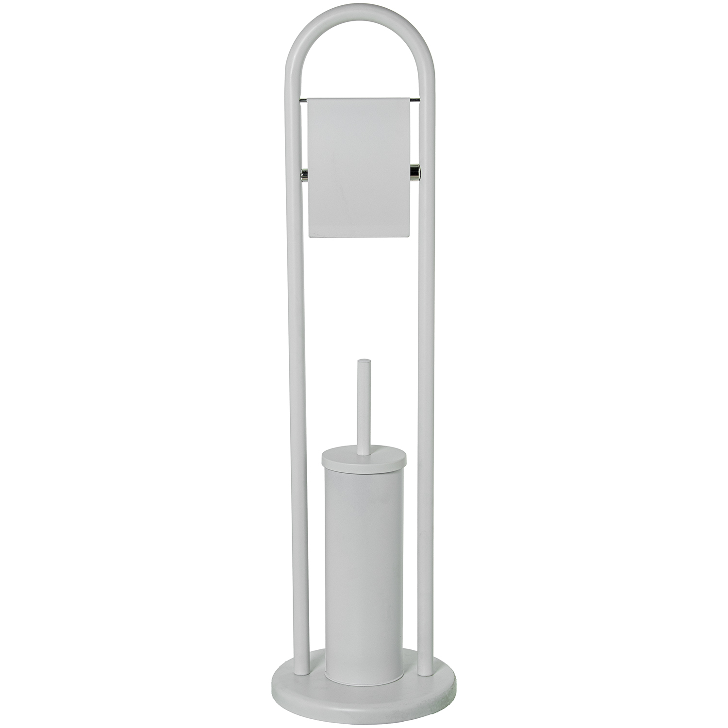 SOPORTE ROLLO C/ESCOBILLERO METAL ACERO