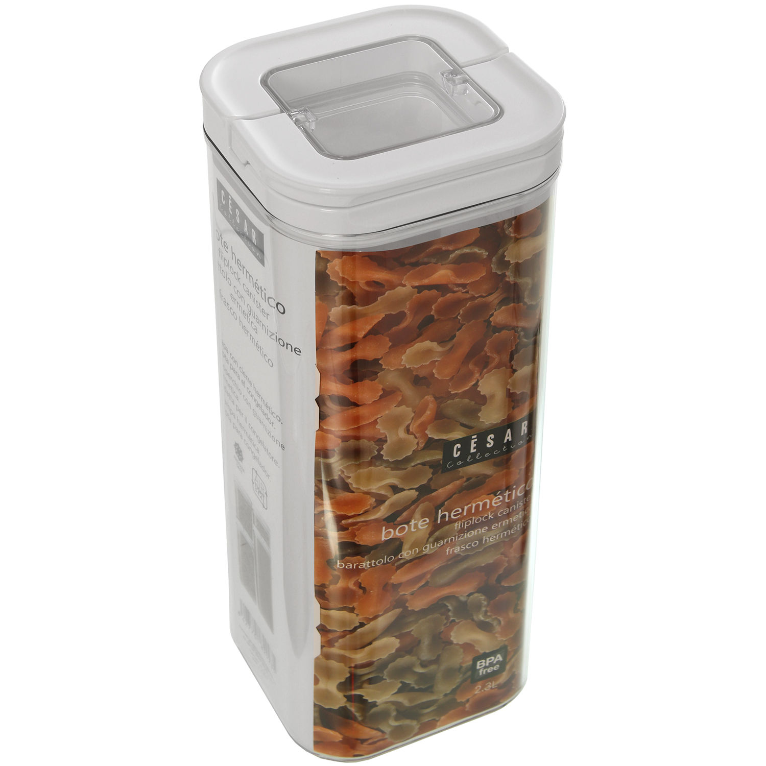 BOTE COCINA CUADRADO HERMÉTICO 1700ML-MATERIAL:AS,ABS&SILIC