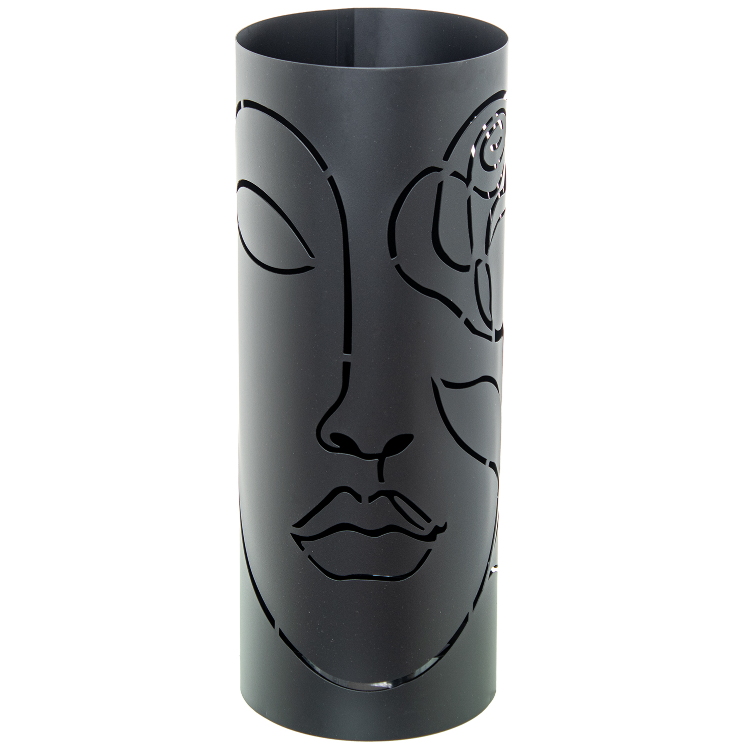 PARAGÜERO METAL NEGRO REDONDO ROSTRO