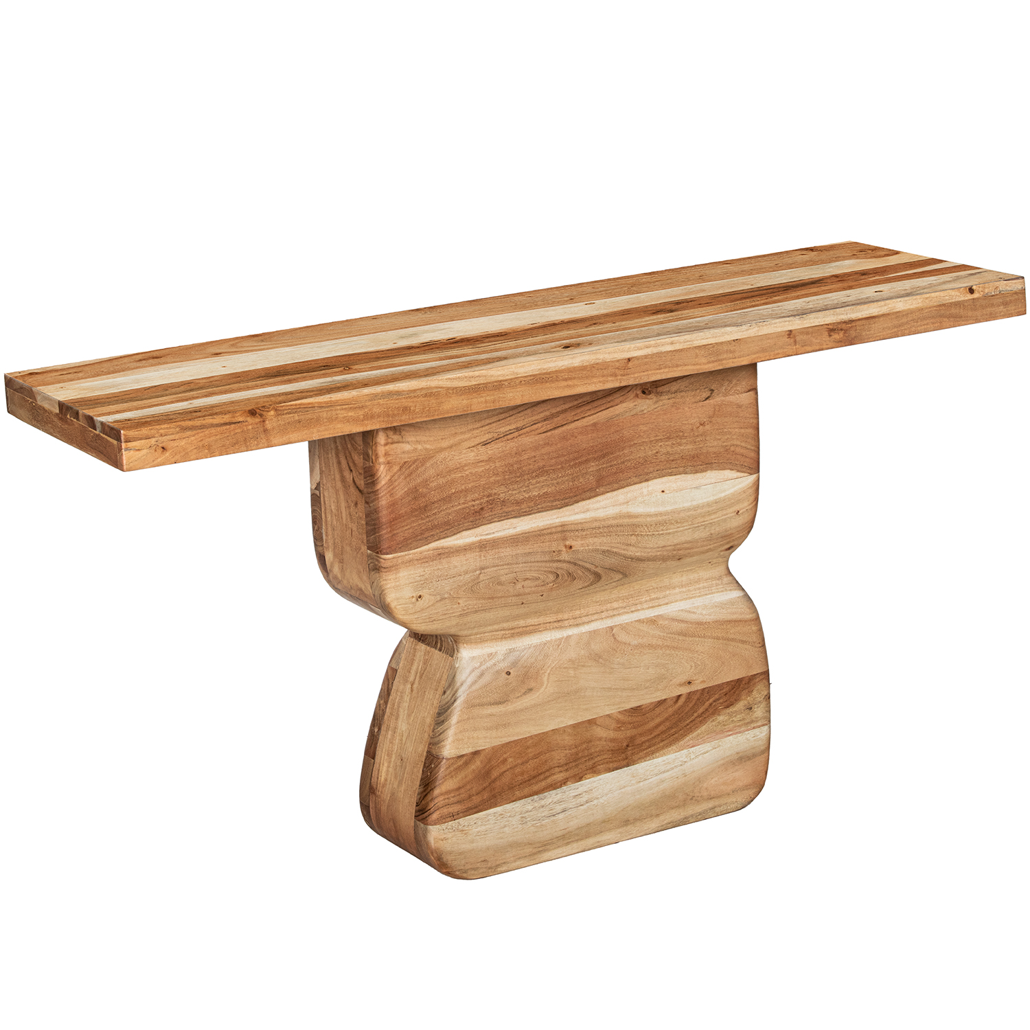 MESA ENTRADA MADERA MANGO +923 PATAS METAL