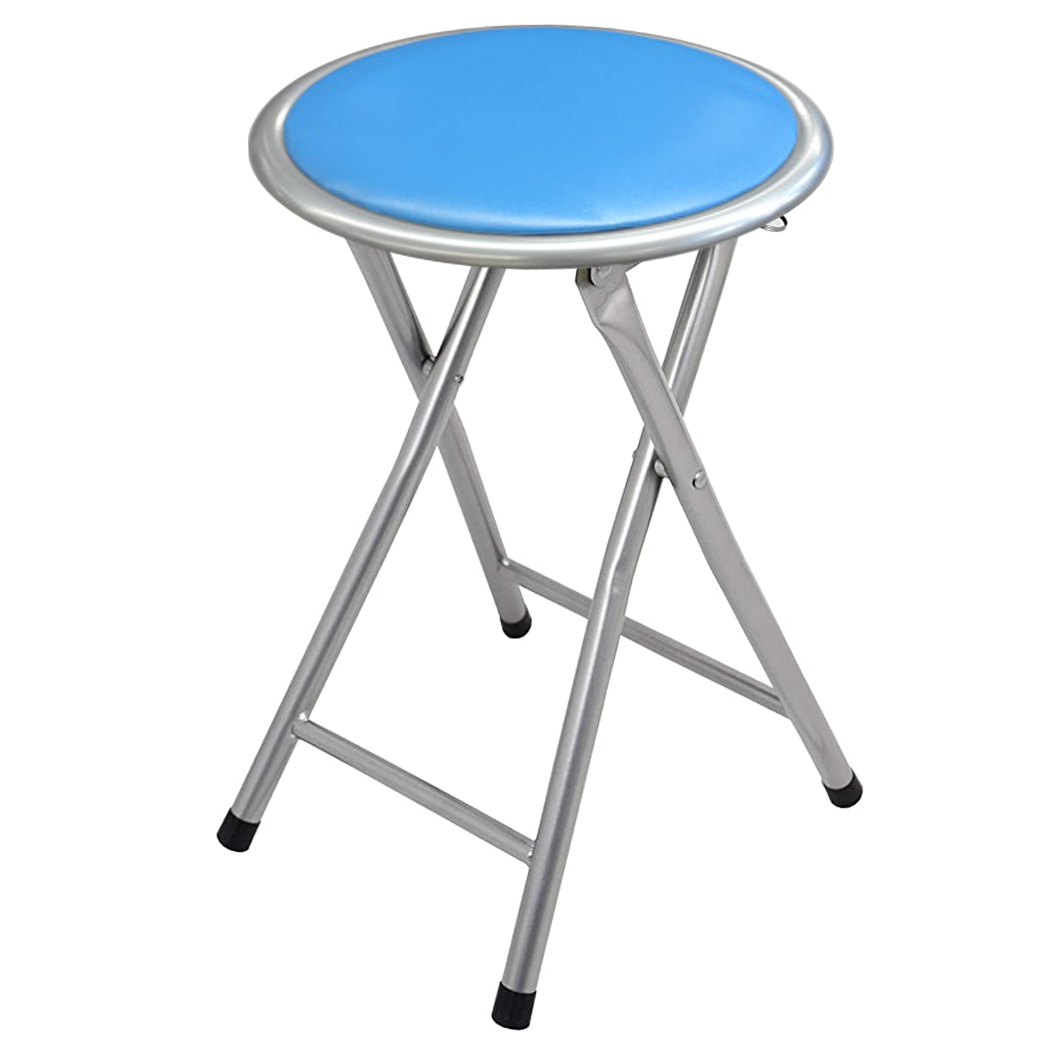 TABURETE PLEGABLE METAL PVC AZIS C/CIERRE DE SEGURIDAD