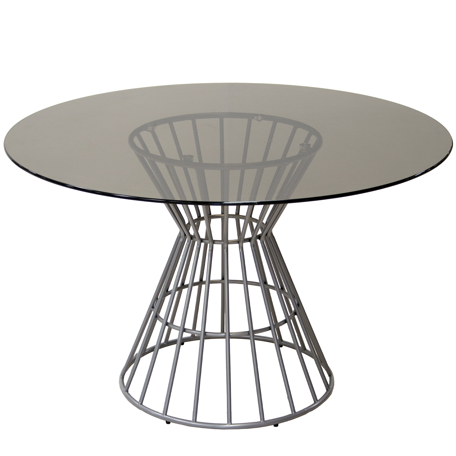MESA COMEDOR CRISTAL GRIS AHUM