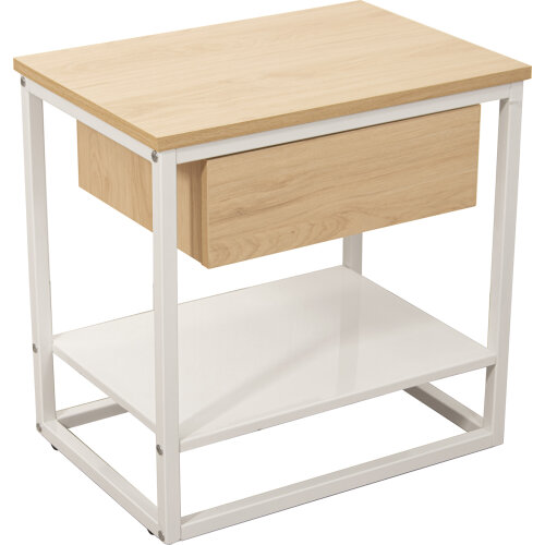 MESA AUXILIAR METAL BLANCO MAD
