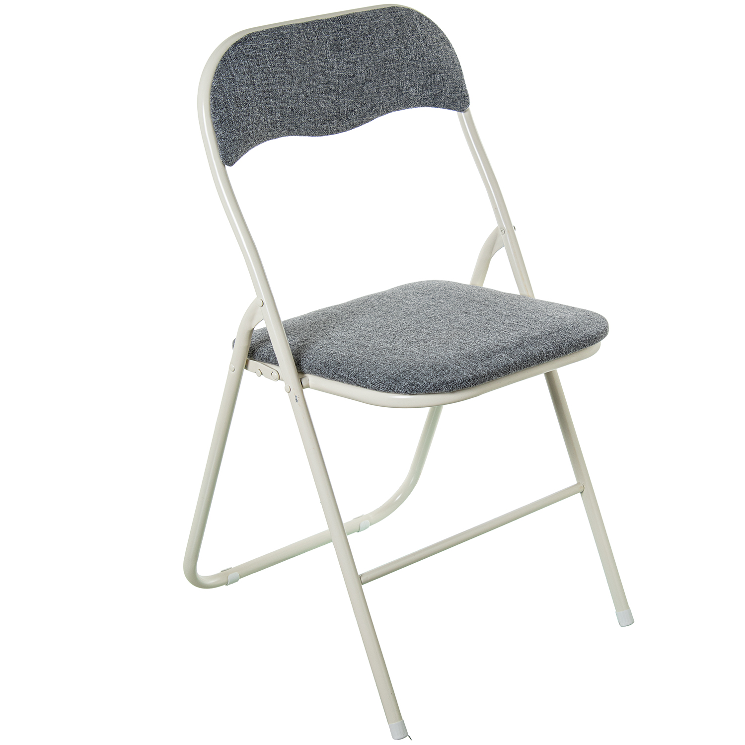 SILLA PLEGABLE METAL BLANCO TEDAÑOS 41X64X104,5CM ABIERTA