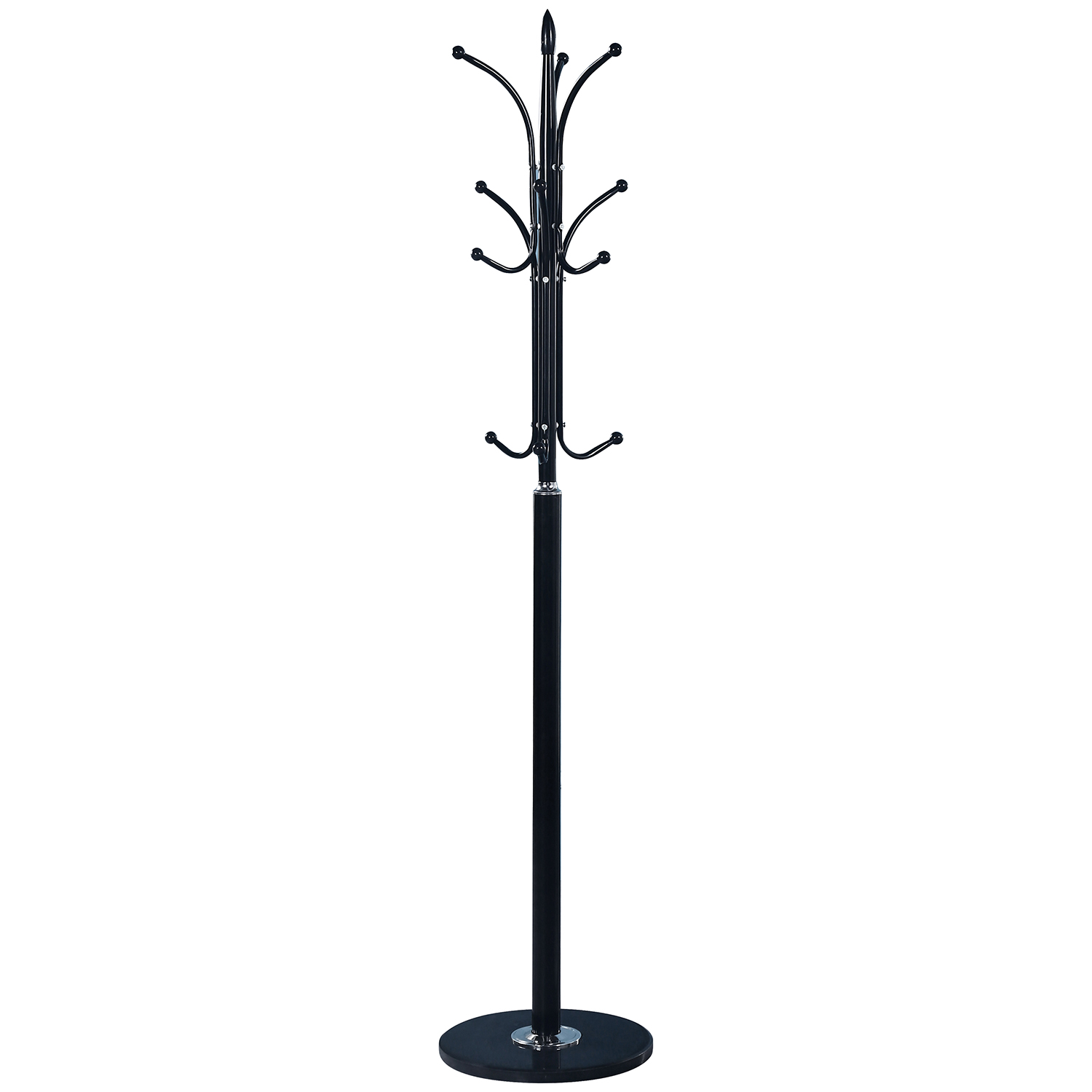 PERCHERO METAL NEGRO BASE MARMMOL