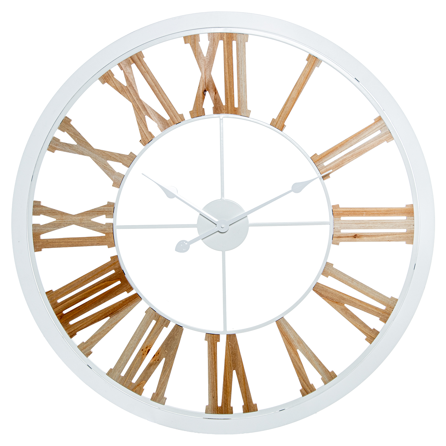 RELOJ PARED ø80CM METAL/MADERA