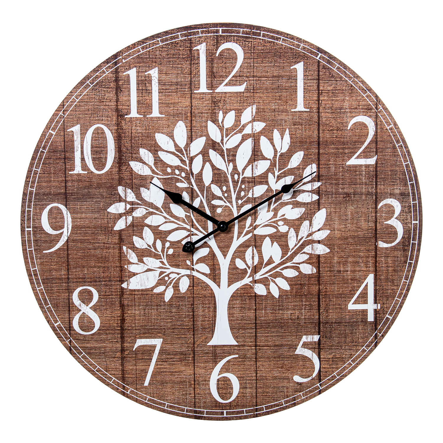 RELOJ PARED ø60CM MADERA DM