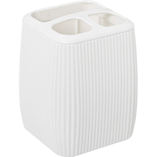 VASO CEPILLOS DE DIENTES BAÑOACRILICO BEIGE