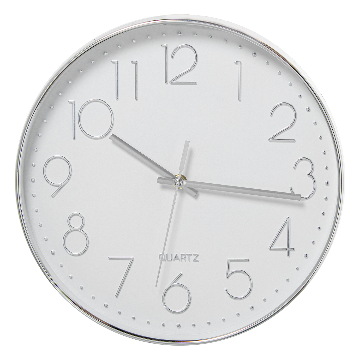 RELOJ PARED ACRÍLICO 30CM MARCO DORADO C/TERMÓMETRO E HIGRÓM