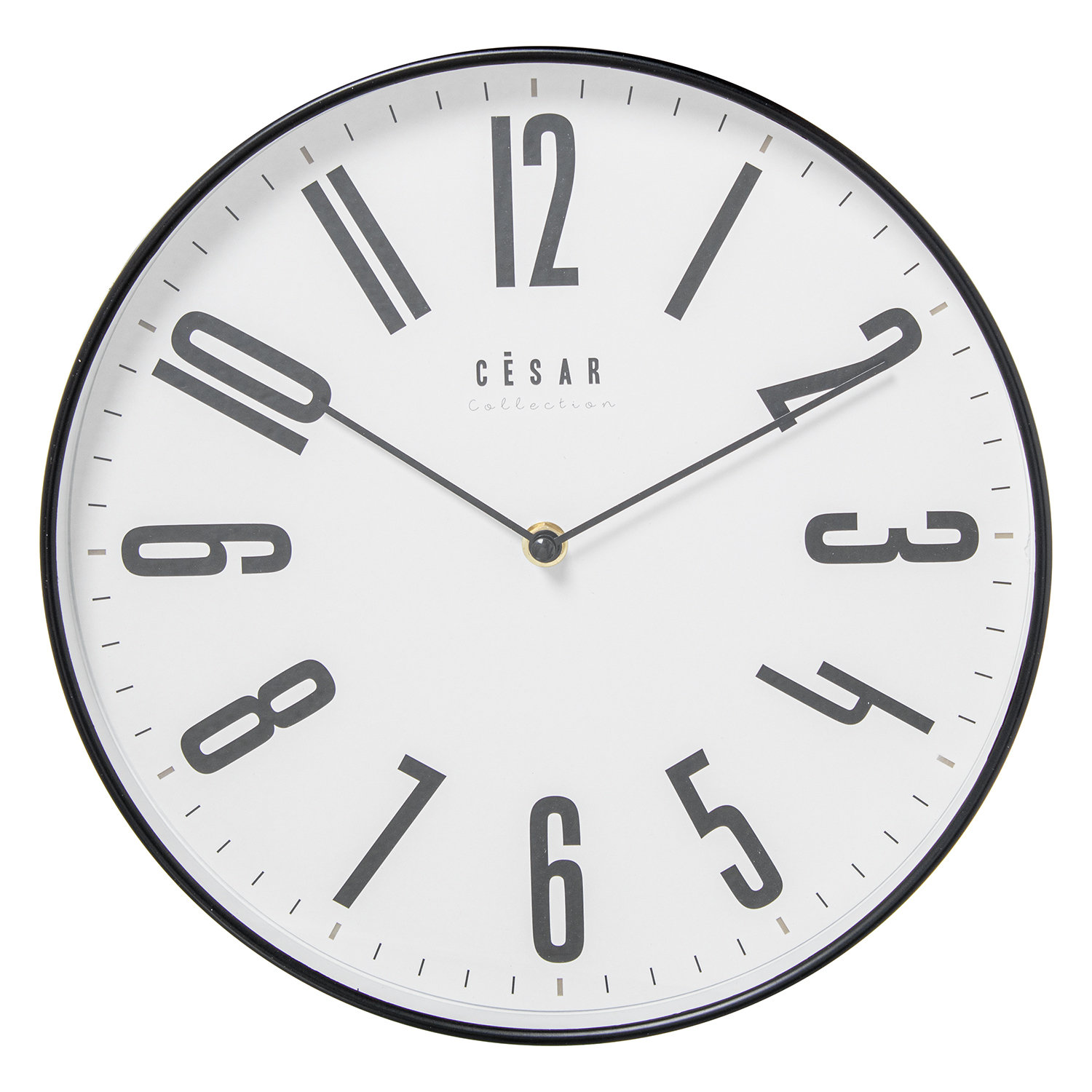 RELOJ PARED ACRILICO 30CM MARCO BLANCO