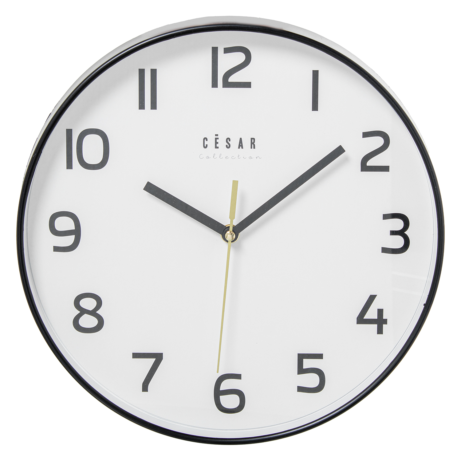 RELOJ PARED ACRÍLICO 30CM MARCO BLANCO