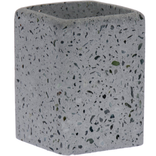 VASO BAÑO ACRÍLICO GRIS C/MOTA