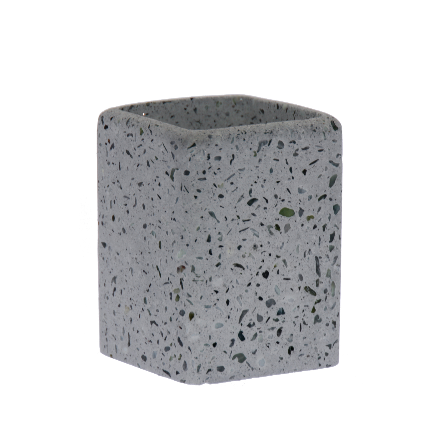 VASO BAÑO ACRÍLICO GRIS C/MOTA