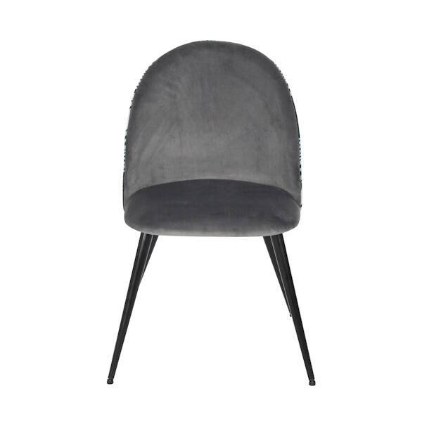 SILLA MOD. ADARA PATA NEGRA C/ GRIS OSCURO - NUEVO ESTAMPADO Se sirve en caja de 4 uds - Imagen 2