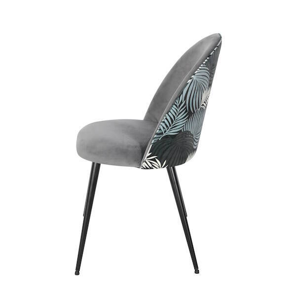 SILLA MOD. ADARA PATA NEGRA C/ GRIS OSCURO - NUEVO ESTAMPADO Se sirve en caja de 4 uds - Imagen 3