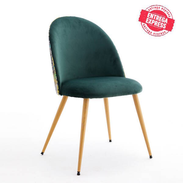 SILLA MOD. ADARA PATA MADERA C/ VERDE Se sirve en caja de 4 uds