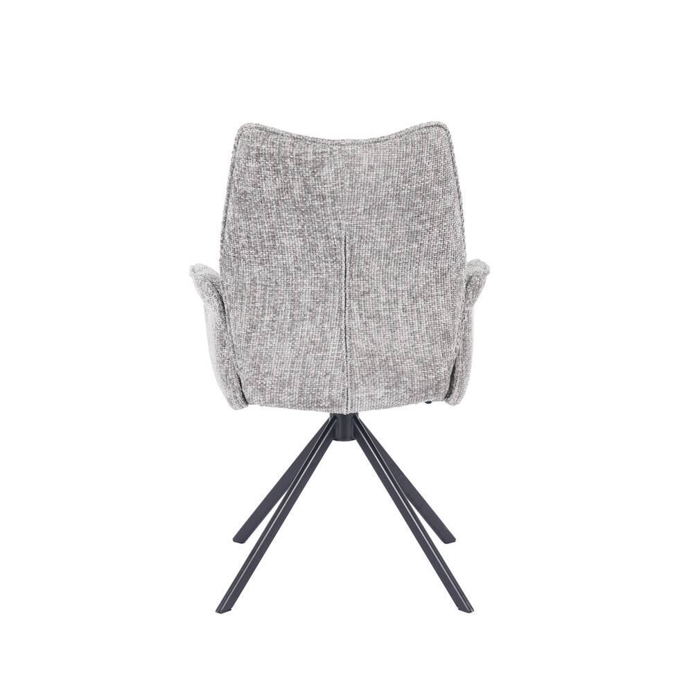 SILLA MOD. ANDER C/ BRAZOS TELA C/ GRIS- PATA NEGRA (GIRATORIA 180º) SE SIRVE EN CAJAS DE 2 UDS - Imagen 5