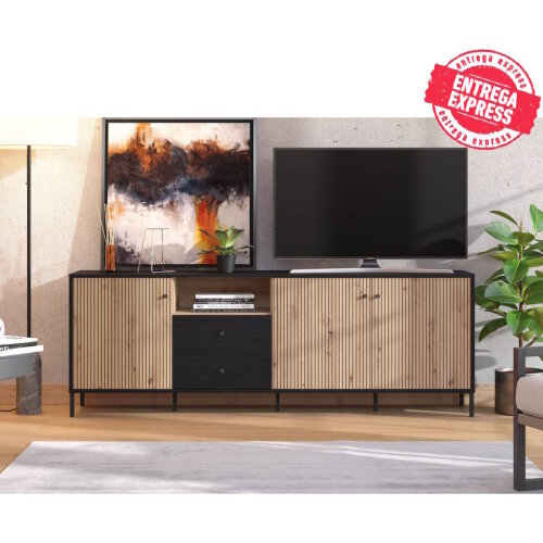 MODULO TV MOD. AQUITANIA ARTISAN / NEGRO