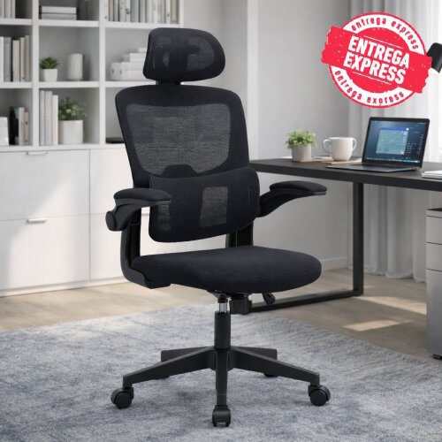SILLA OFICINA MOD. AROA C/ NEGRO - ESTRUCTURA NEGRA