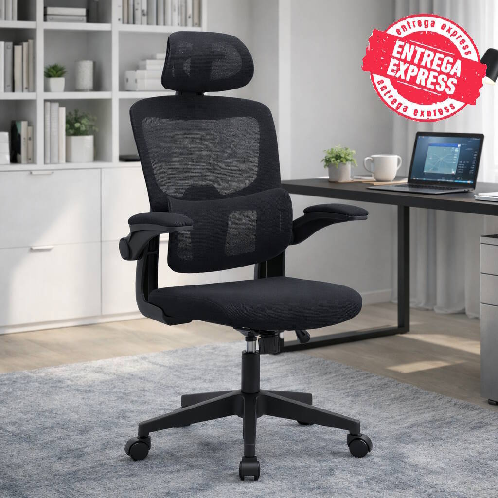 SILLA OFICINA MOD. AROA C/ NEGRO - ESTRUCTURA NEGRA