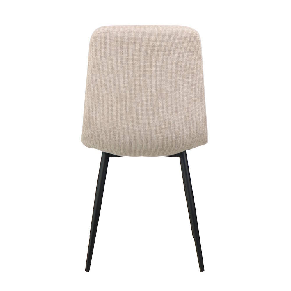 SILLA MOD. ASLAN TELA C/ BEIGE - PATA NEGRA CAJAS DE 4 UDS. - Imagen 5