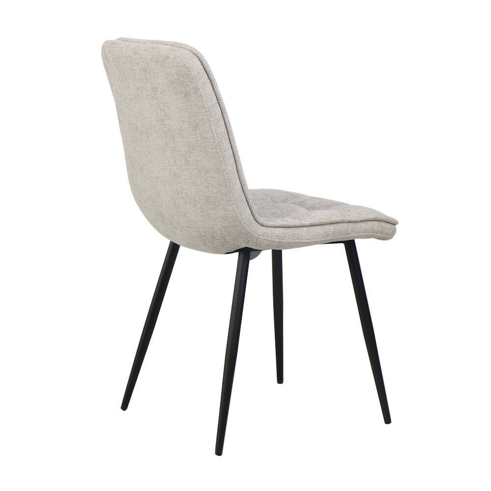 SILLA MOD. ASLAN TELA C/ GRIS CLARO - PATA NEGRA CAJAS DE 4 UDS. - Imagen 4