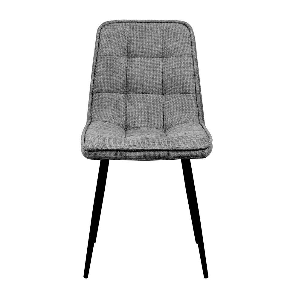 SILLA MOD. ASLAN TELA C/ GRIS OSCURO - PATA NEGRA CAJAS DE 4 UDS. - Imagen 2