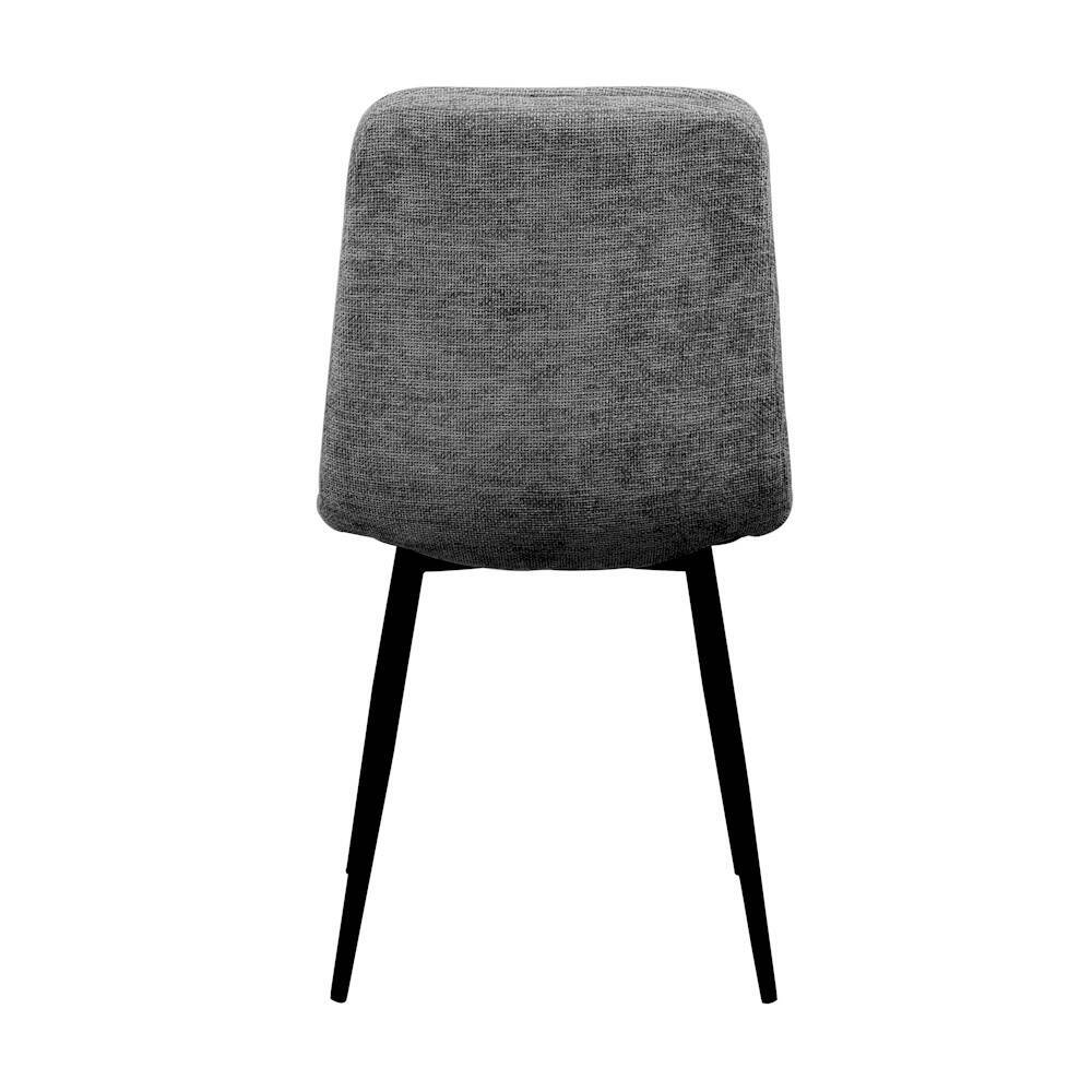 SILLA MOD. ASLAN TELA C/ GRIS OSCURO - PATA NEGRA CAJAS DE 4 UDS. - Imagen 4