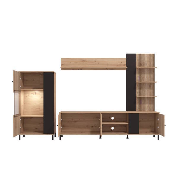 COMPOSICION SALON MOD. AVIGNON ROBLE ARTISAN/ NEGRO (Vannes) - Imagen 5