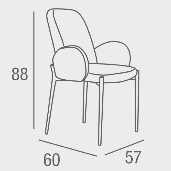 SILLA MOD. BECA TELA C/ ROSA CAJA DE 2 UDS - Imagen 4