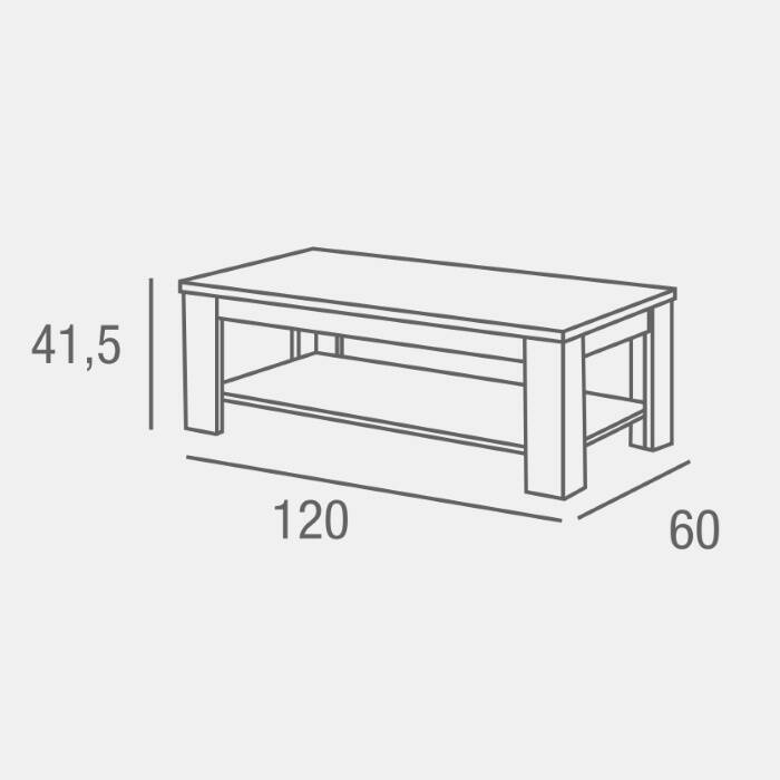 MESA DE CENTRO MOD. BELEN C/ ROBLE BLANCO - Imagen 5