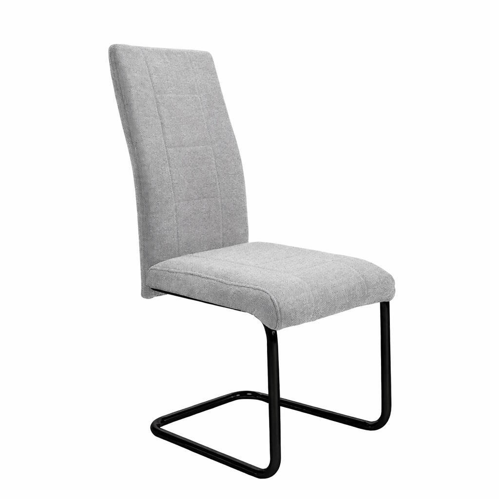 SILLA MOD. CHIARA PATA NEGRA TELA C/ GRIS SE SIRVE EN CAJAS DE 4 UDS - Imagen 2
