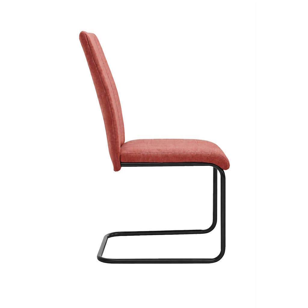 SILLA MOD. CHIARA PATA NEGRA TELA C/ CORAL SE SIRVE EN CAJAS DE 4 UDS - Imagen 3