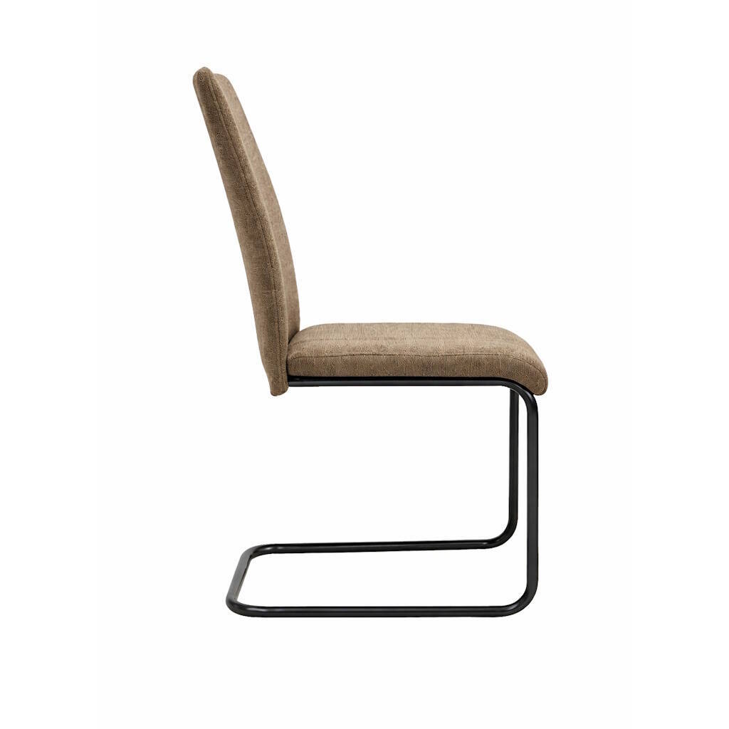 SILLA MOD. CHIARA PATA NEGRA TELA C/ MARRON SE SIRVE EN CAJAS DE 4 UDS - Imagen 4