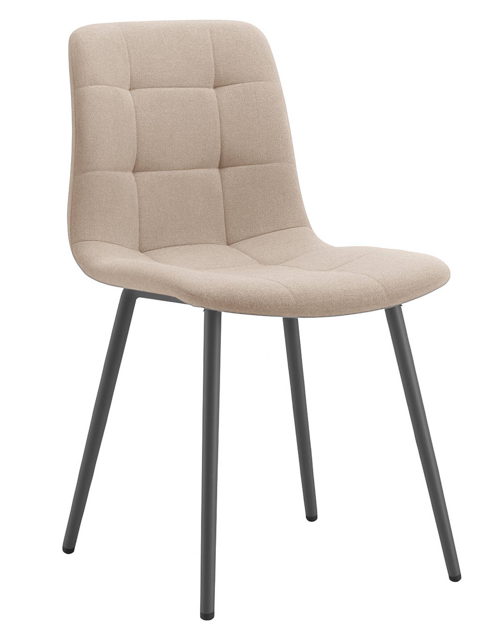 SILLA MOD. DANTE TELA C/ BEIGE - PATA NEGRA SE SIRVE EN CAJAS DE 4 UDS