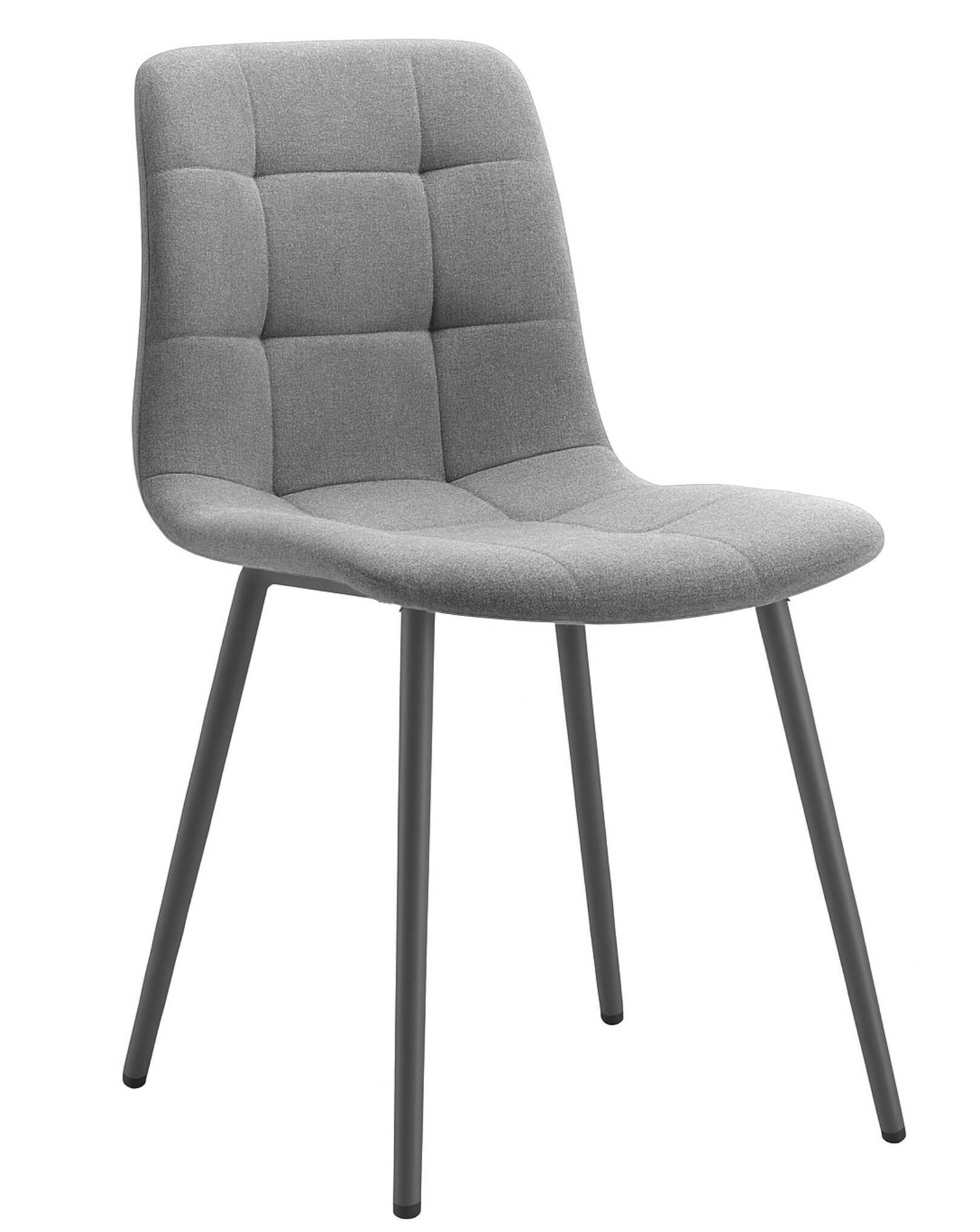 SILLA MOD. DANTE TELA C/ GRIS - PATA NEGRA SE SIRVE EN CAJAS DE 4 UDS