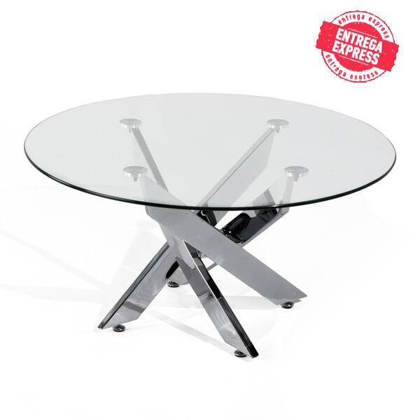 MESA CENTRO MOD. DELIA PATA CROMO