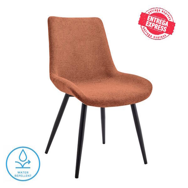 SILLA MOD. DEREK TELA C/ TEJA - PATA NEGRA SE SIRVE EN CAJAS DE 4 UDS
