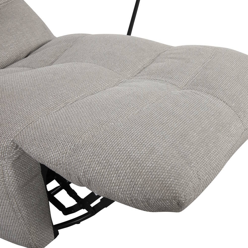 SILLON MOD. DIMIAN (CAMDEN) ELECTRICO + CARGADOR TELA C/ GRIS CLARO RELAX ELECTRICO - Imagen 3