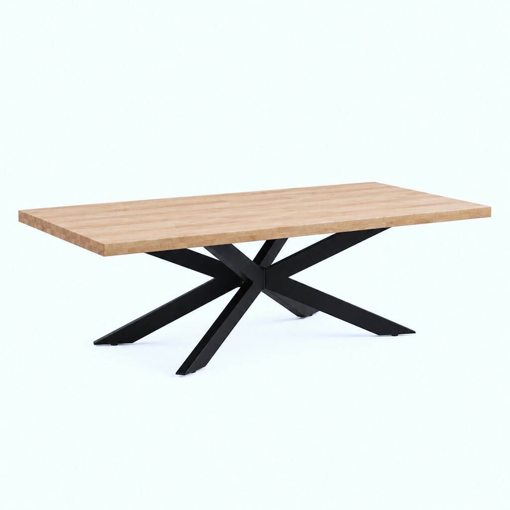 MESA CENTRO MOD. EMMET PATA NEGRA - TAPA MACIZA - Imagen 2